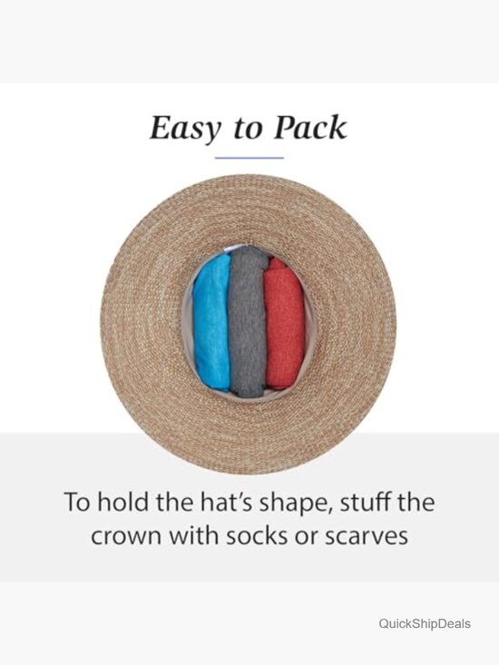 UPF 50+ Wide Brim Sun Hat with Adjustable Drawstring 